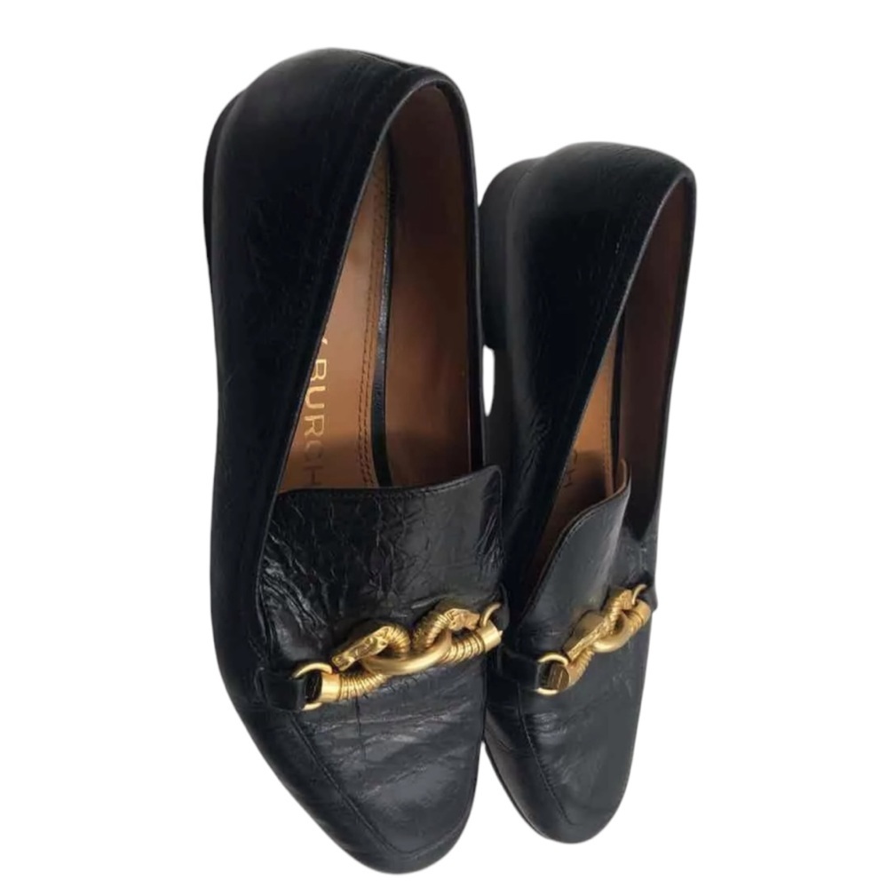 Tory Burch black leather women’s loafer size 7.5M - Picture 3 of 8